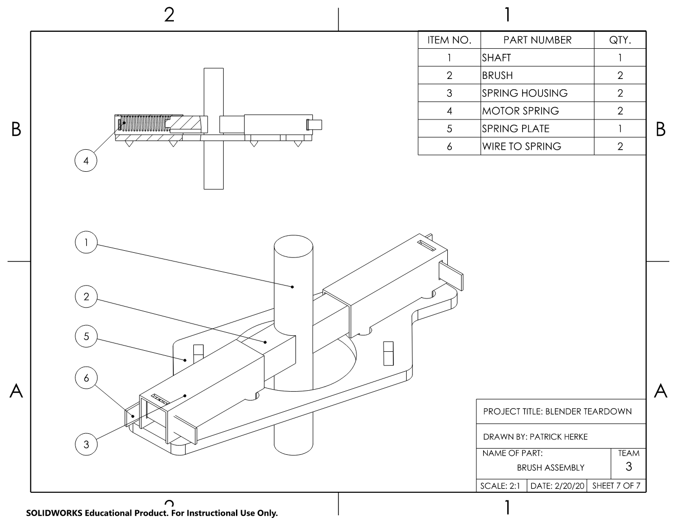 Brush assembly.